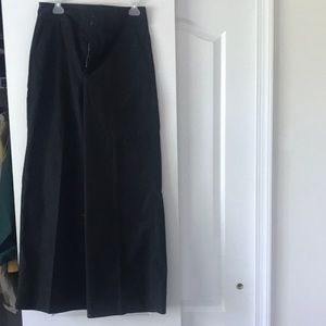 Jcrew wide leg pants black